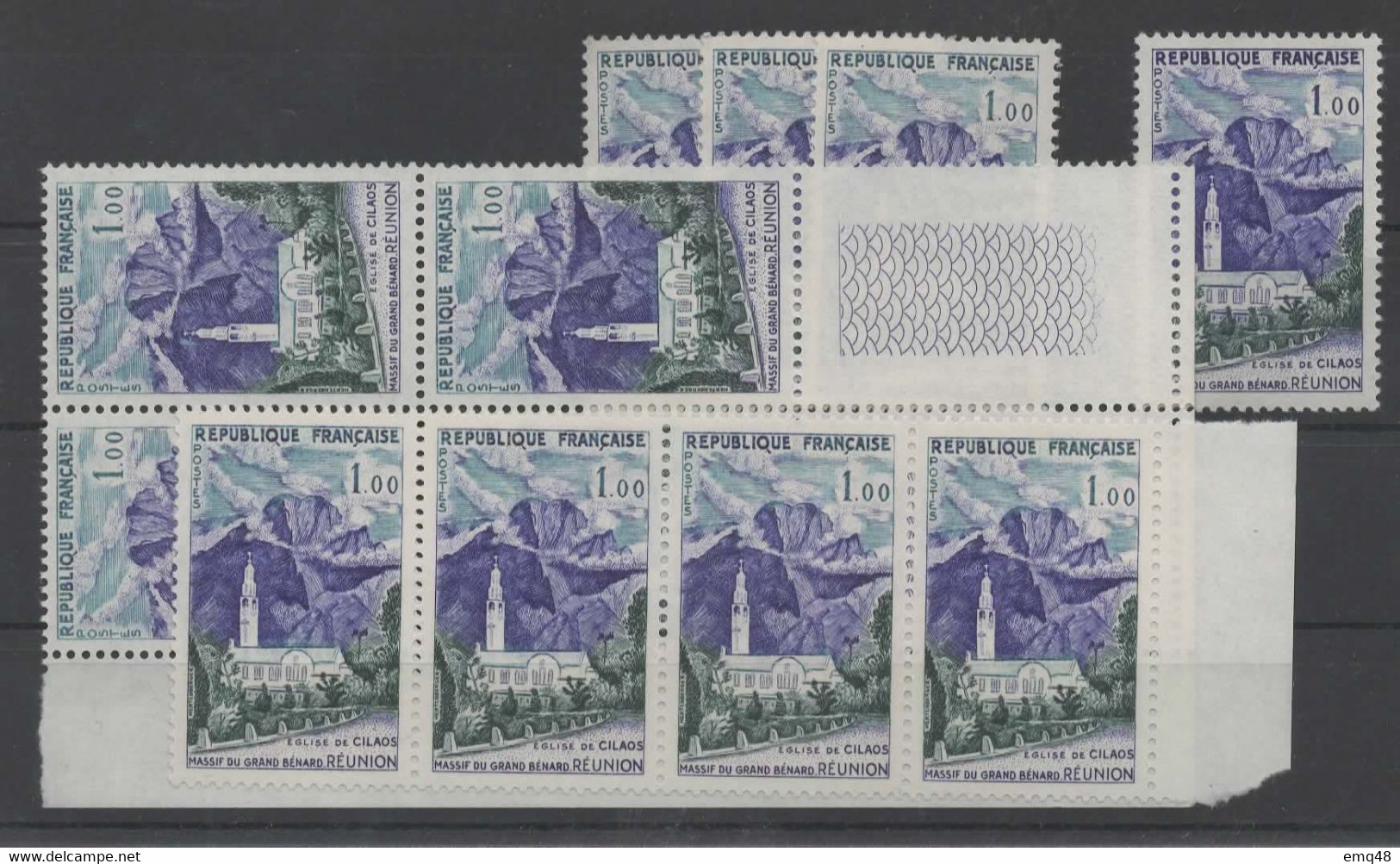 AVA 003 - 1,00 Massif Grand BENARD, Lot Avec Variétés Couleurs LEGENDES (violet + Bleu ...) 12 Timbres ** - Neufs