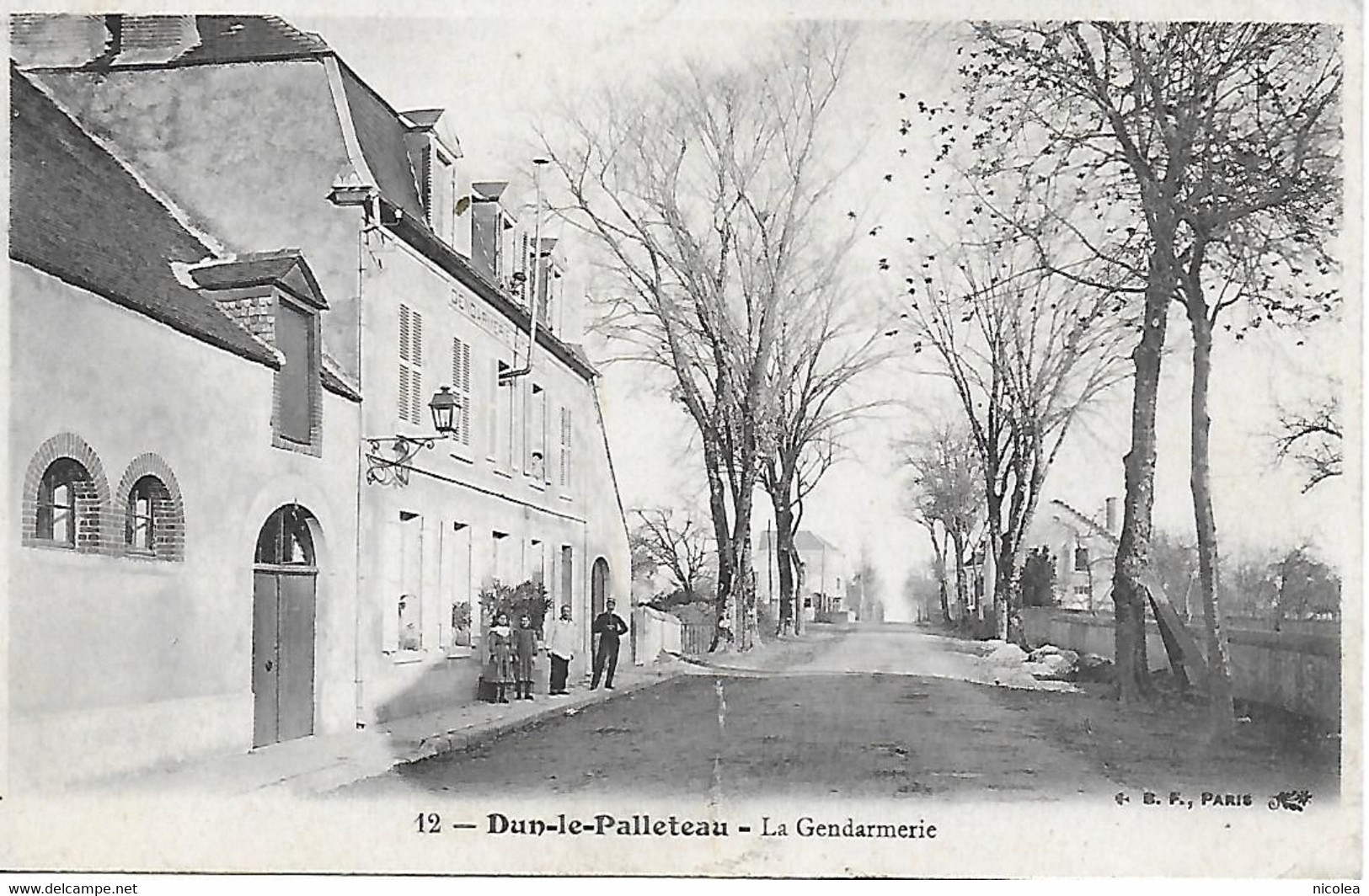 23 - Creuse - DUN LE PALLETEAU - DUN LE PALESTEL - GENDARMERIE ANIMEE - CPA 1905 - Dun Le Palestel