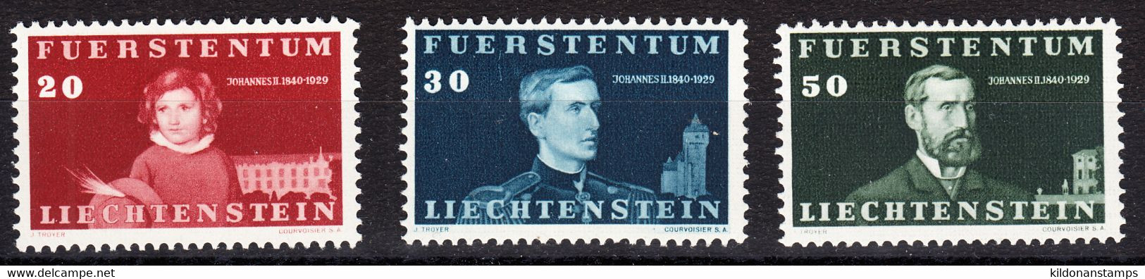 Liechtenstein 1940, Mint Mounted, Sc# , SG ,Yt 161-163 - Nuevos
