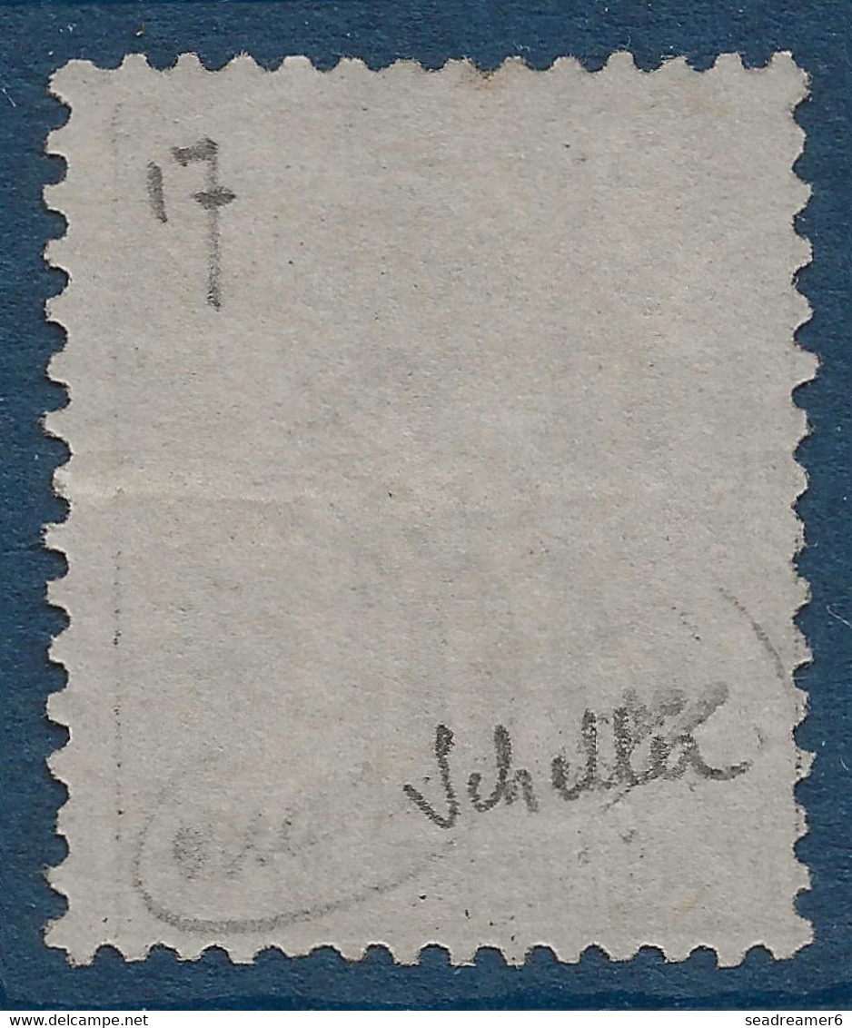 France Colonies Diego SUAREZ N°17a  10c Noir Sur Lilas Oblitéré Variété Surcharge Renversée TTB Signé SCHELLER - Used Stamps