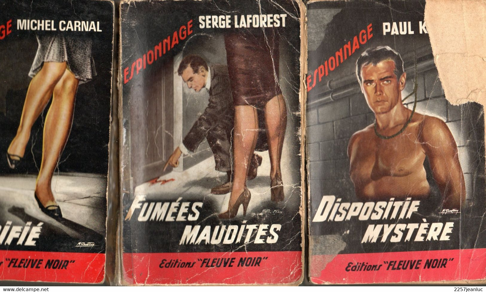 3 Romans Espionnage -  Editions Fleuve Noir Divers  N: 132 N: 256 Et 411  De 1957 .1960  Et 1964 - Fleuve Noir