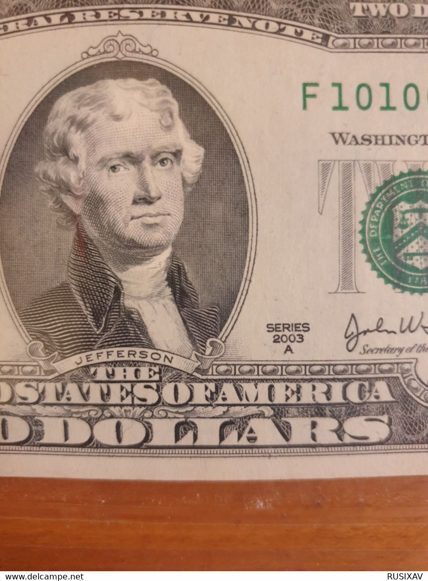 Billet 2 Dollars Américain 2003 Neuf - Sonstige – Amerika