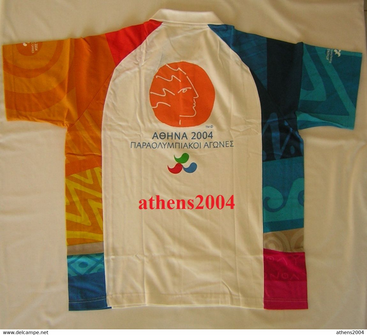 ATHENS 2004 PARALYMPIC GAMES, Volunteers Polo Shirt Size XL - Apparel, Souvenirs & Other