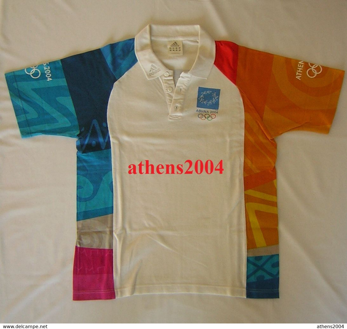 Athens 2004 Olympic Games, Volunteers Polo Shirt Size M - Apparel, Souvenirs & Other