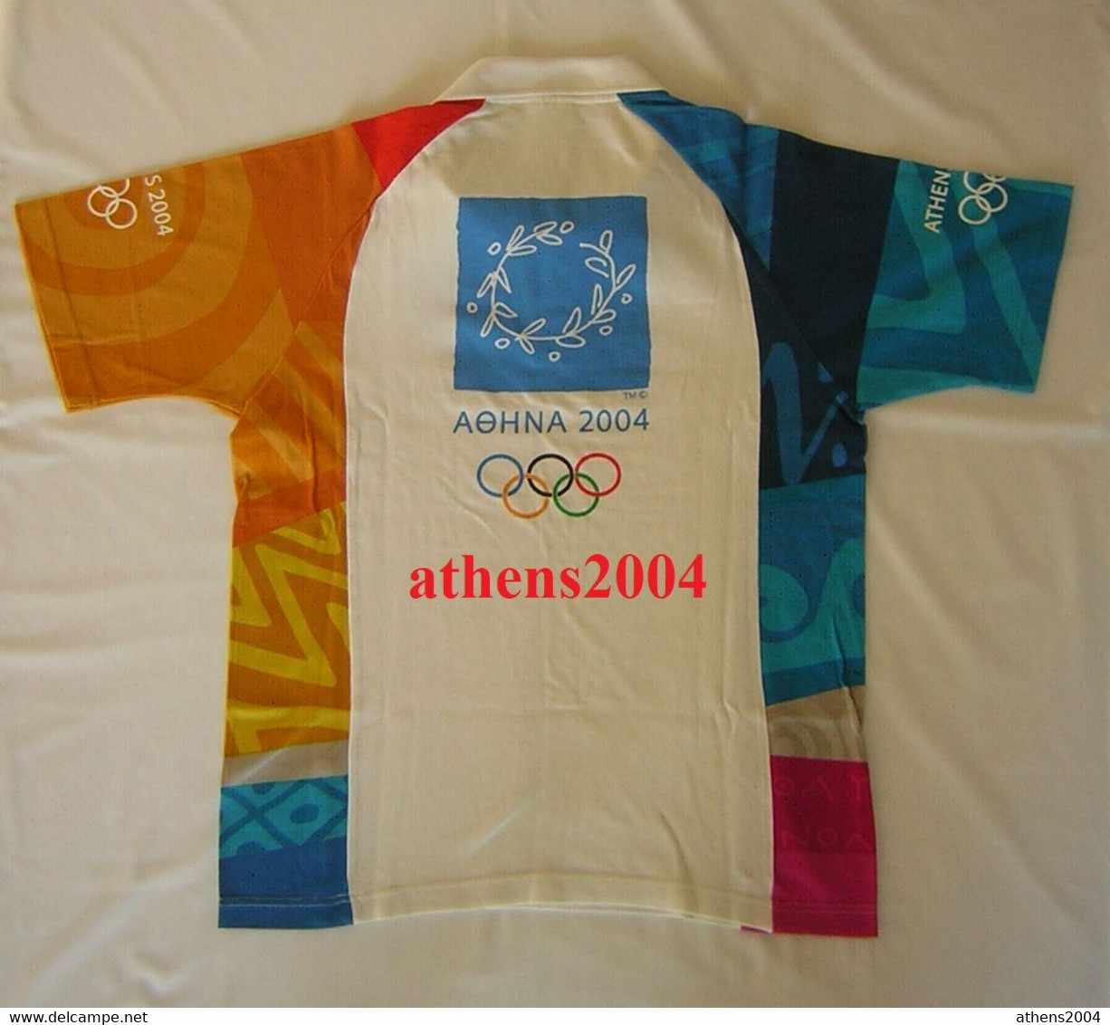 Athens 2004 Olympic Games, Volunteers Polo Shirt Size M - Apparel, Souvenirs & Other