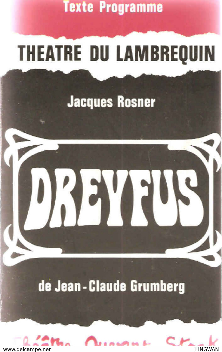 Dreyfus De Jean-Claude Grumberg - Teatro & Disfraces