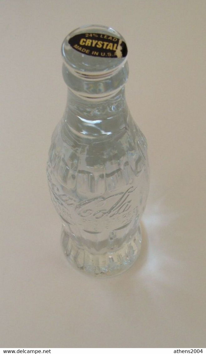 Athens 2004 Olympic Games - Crystal Bottle Of Coca Cola Torch Relay, L.E. - Bekleidung, Souvenirs Und Sonstige