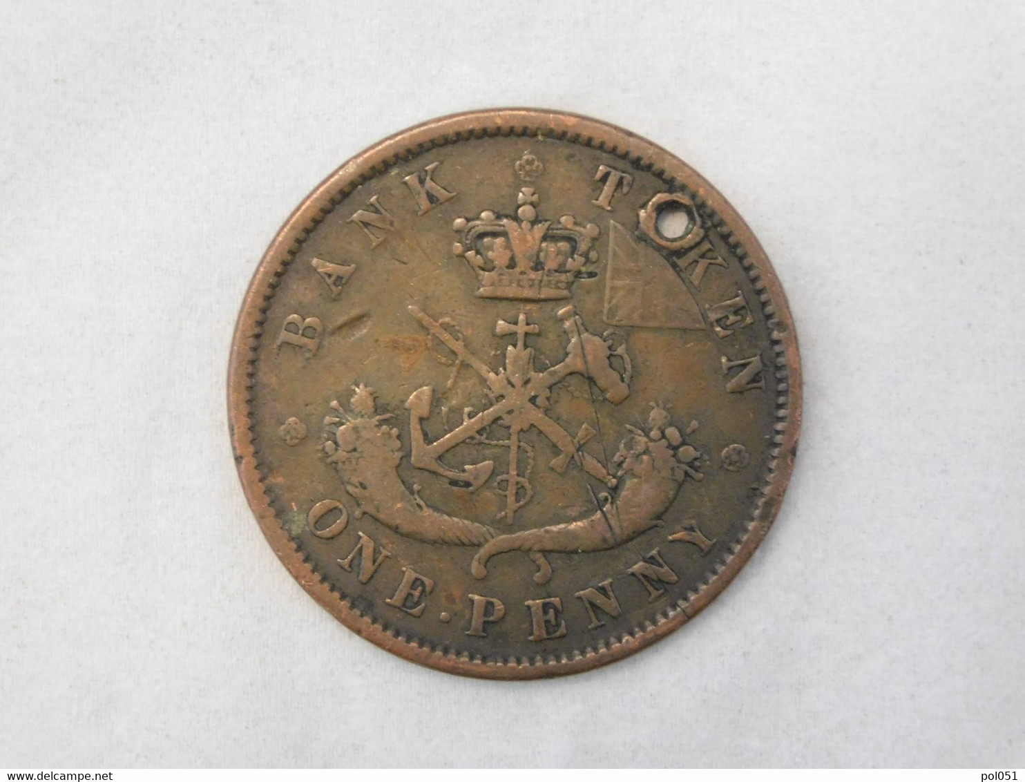 Bank Token 1852 OF UPPER CANADA ONE PENNY - Professionals / Firms