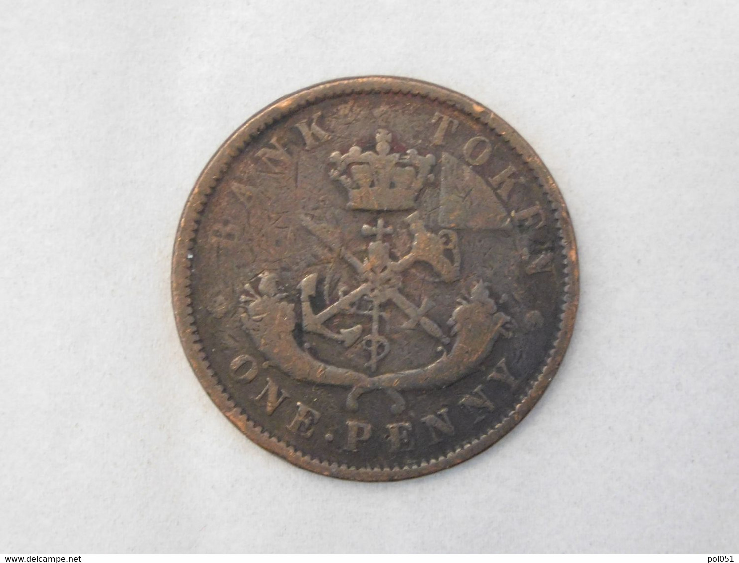 Bank Token 1850 OF UPPER CANADA ONE PENNY - Professionali / Di Società