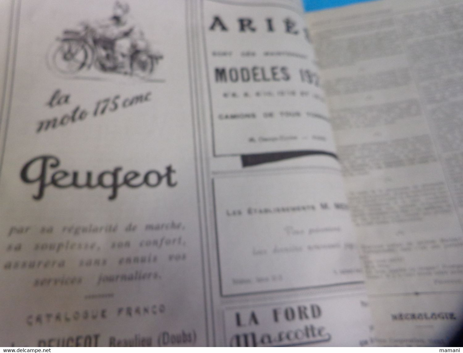 Cycles Et Automobile Industriels  6 Mars 1927 - 1900 - 1949