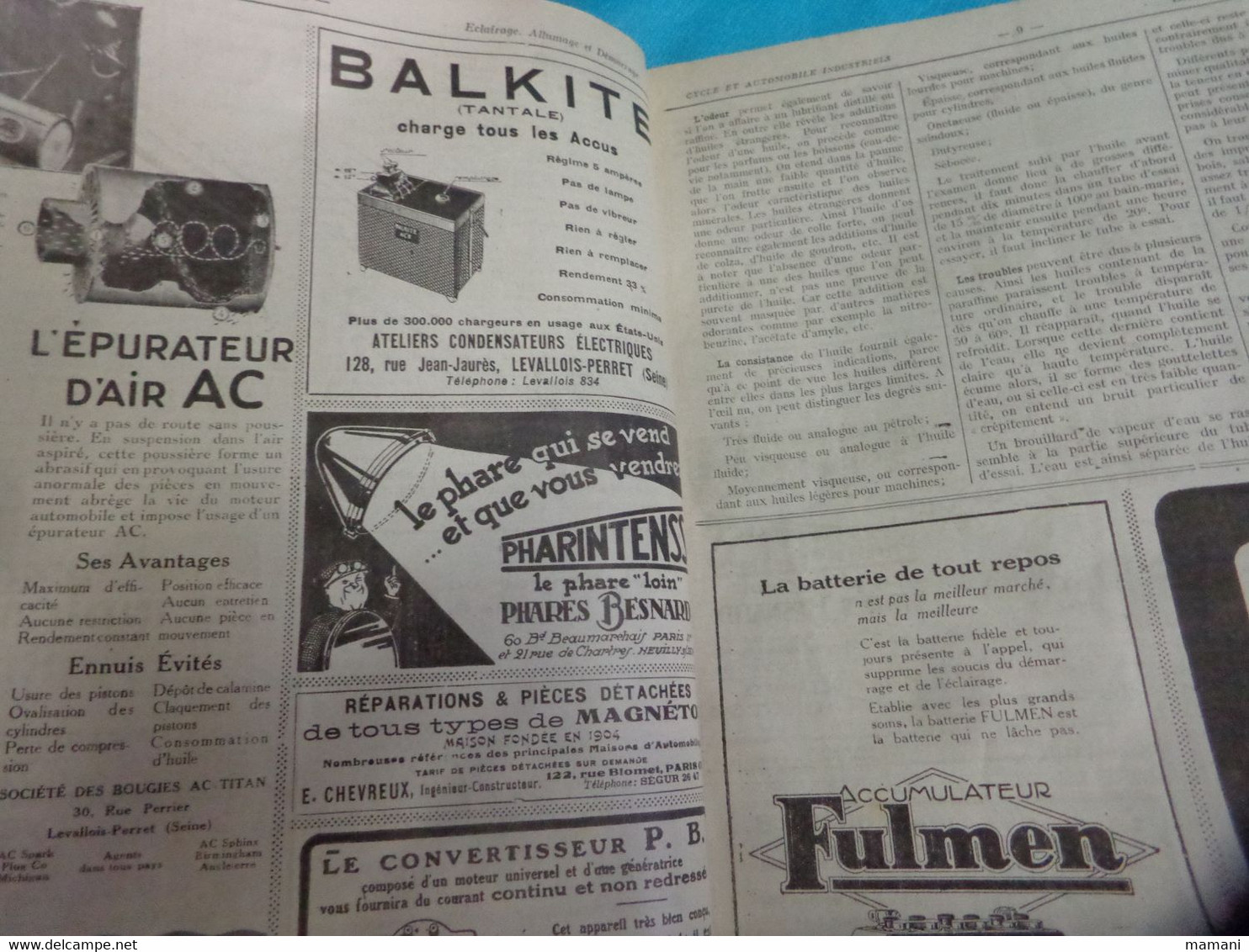 cycles et automobile industriels  6 mars 1927