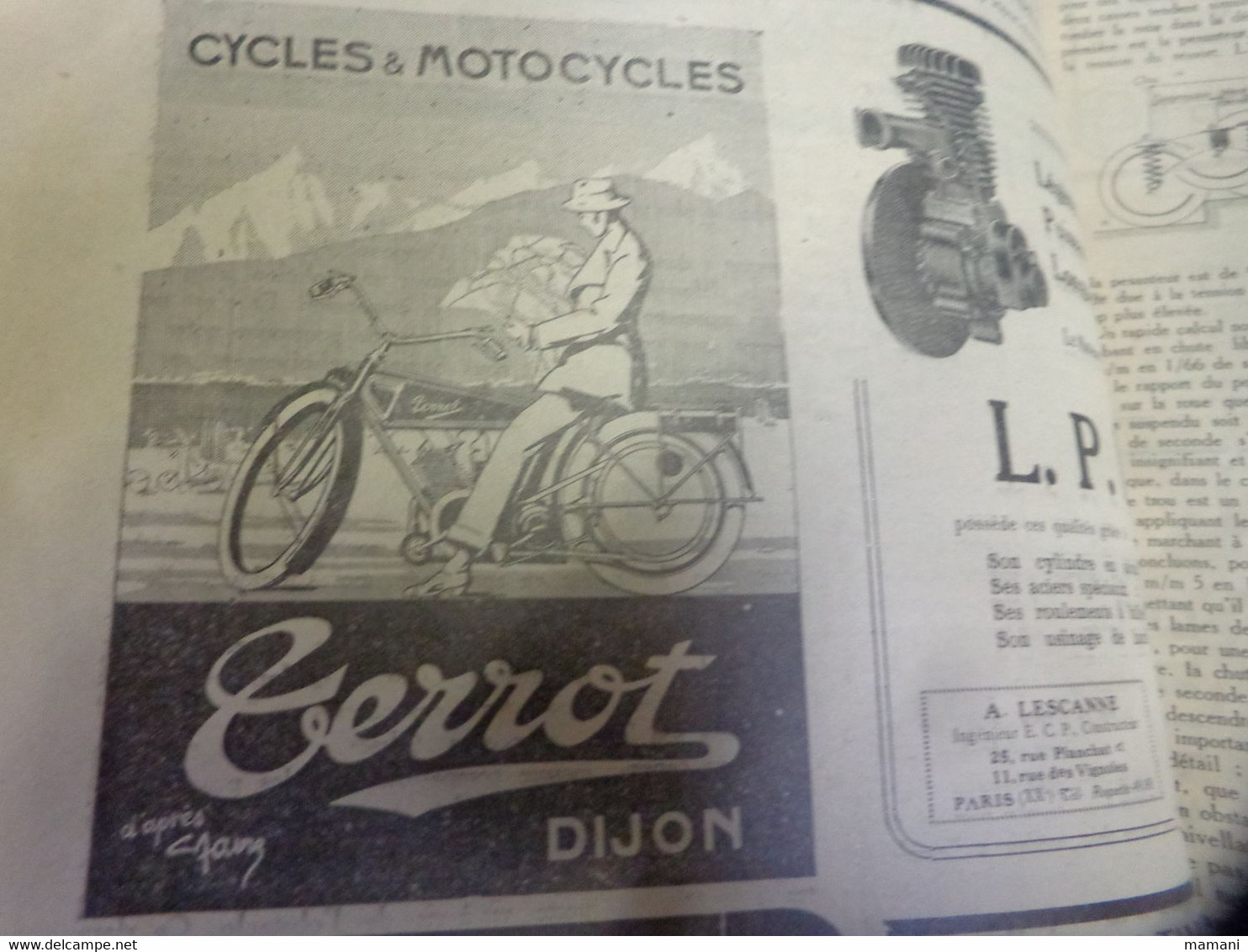 la revue des agents 10 janvier 1925-cycle motocyclryyr-automobile et des industries s'y rattachant-stop fire extincteur