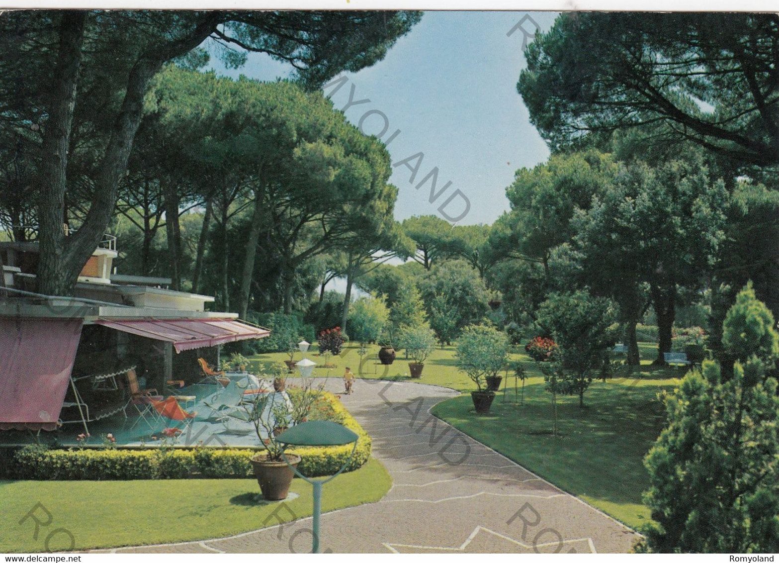 CARTOLINA  FREGENE,FIUMICINO,ROMA,LAZIO,VILLA IN PINETA,SPIAGGIA,MARE,ESTATE,SOLE,VACANZA,BELLA ITALIA,VIAGGIATA 1968 - Fiumicino