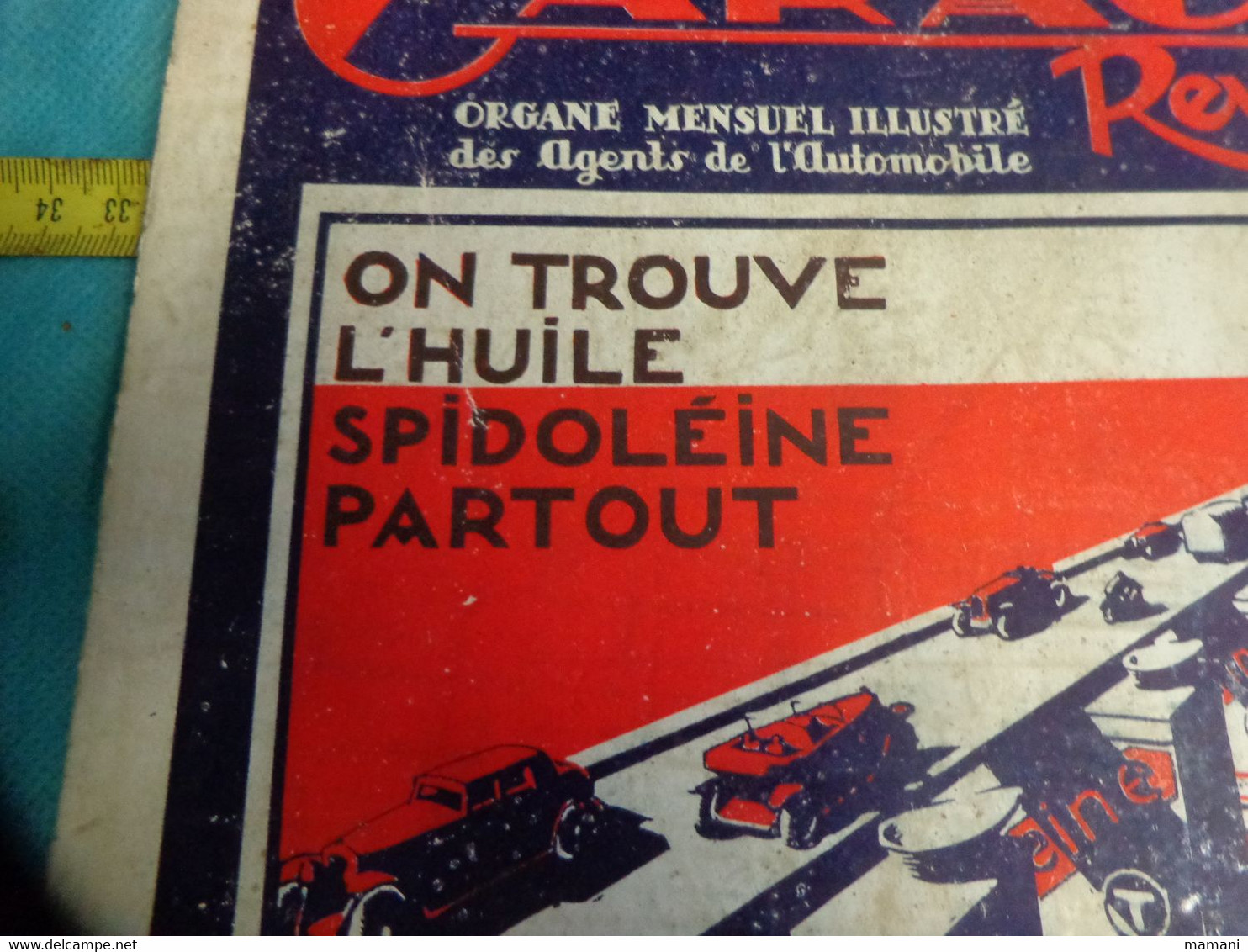 Garage Revue Janvier 1927-huile Spidoleine Etc... - 1900 - 1949