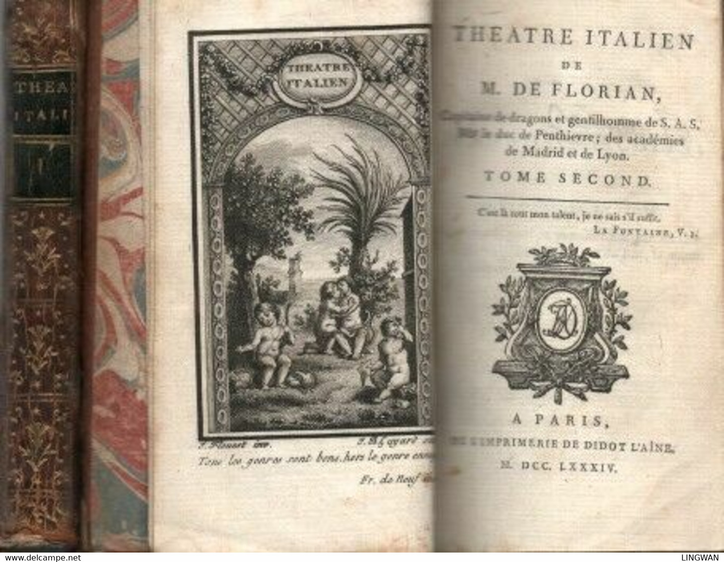 Théatre Italien De M. De Florian. Tomes 1 & 2 - Théâtre & Déguisements