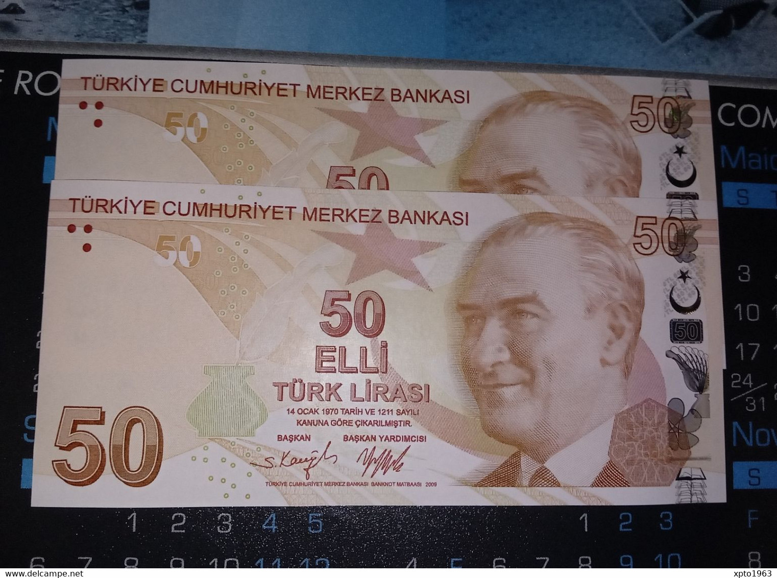 TURKEY 2x 50 Turkish Lira - PAREJA - 2022, PNew (New Signature), Series E, UNC - Turquie
