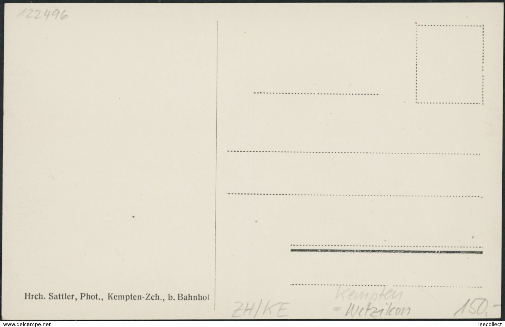 Suisse - ZH Kempten - Wetzikon - Wetzikon