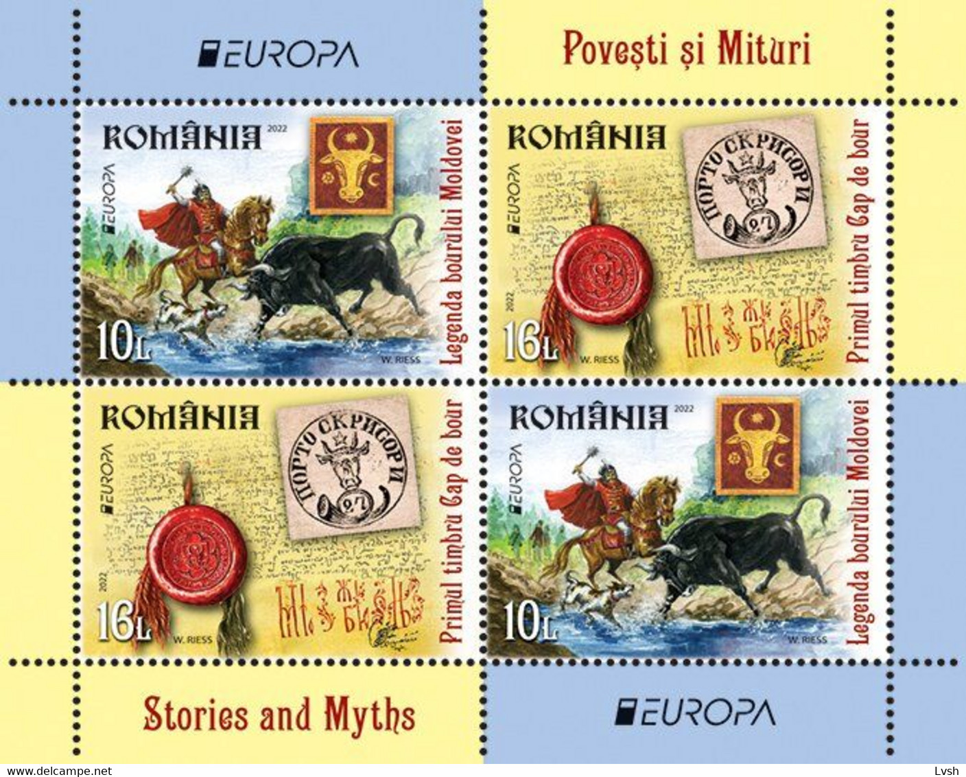 Romania.2022.Europa CEPT.Stories And Myths.s/s / Tip -1/ ** . - 2022