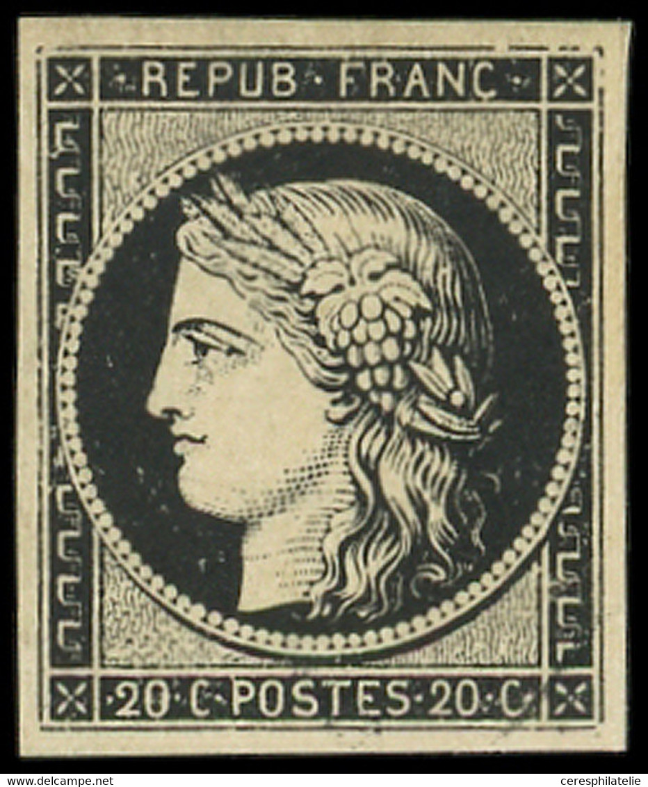 (*) EMISSION DE 1849 - 3a   20c. Noir Sur Blanc, TB - 1849-1850 Ceres