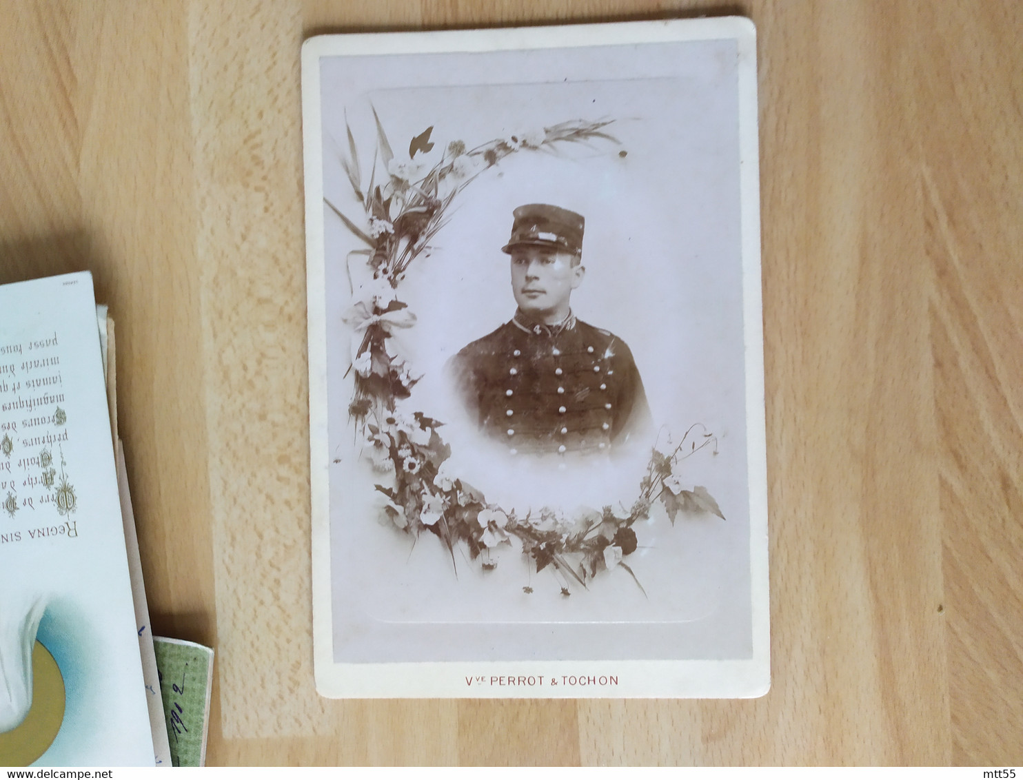 Photo Militaire  Col 4 Cdv Photo Cabinet Veuve Perrot Et Tochon Chambery - Anonyme Personen