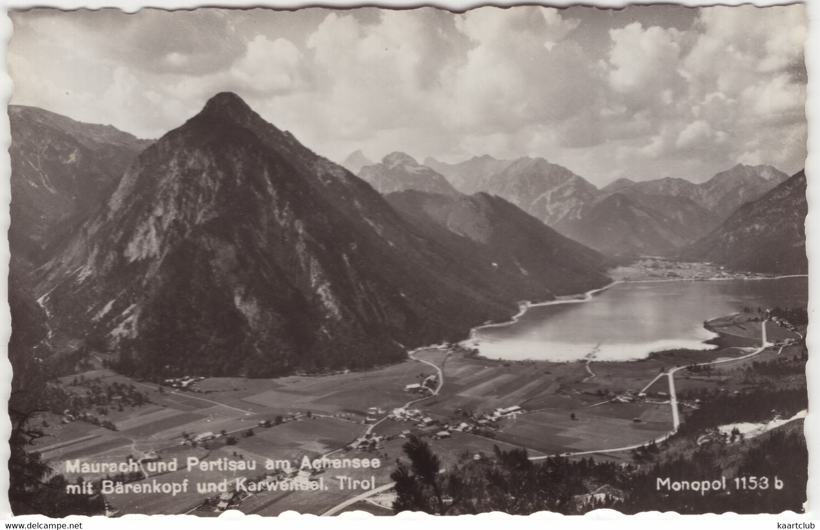 Maurach Und Pertisau Am Achensee Mit Bärenkopf Und Karwendel, Tirol - (1960, Österreich / Austria) - Pertisau