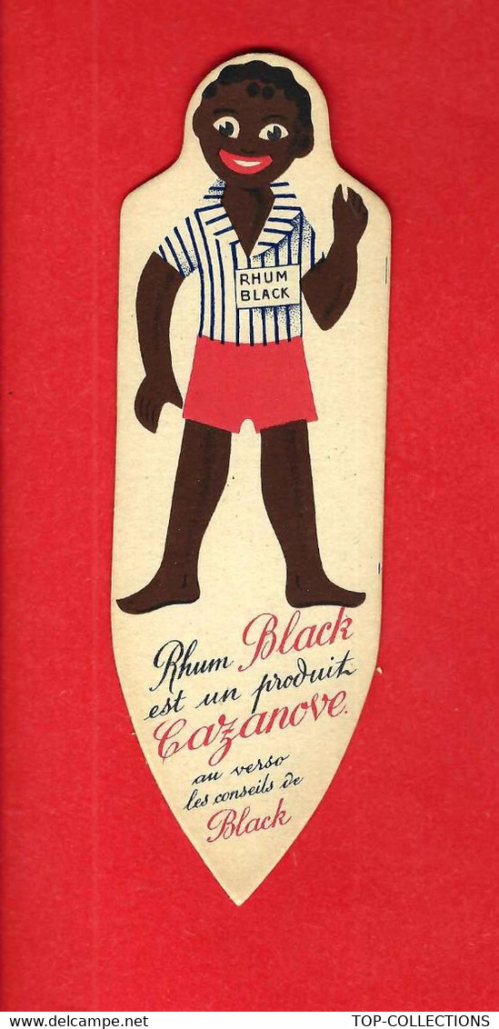 F.7581 Circa 1930   PUBLICITE RHUM BLACK Produit Cazanove à Bordeaux - Publicités