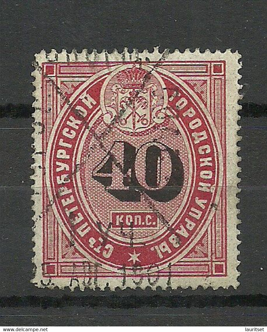 RUSSLAND RUSSIA Tax Steuer St. Petersburg O - Revenue Stamps