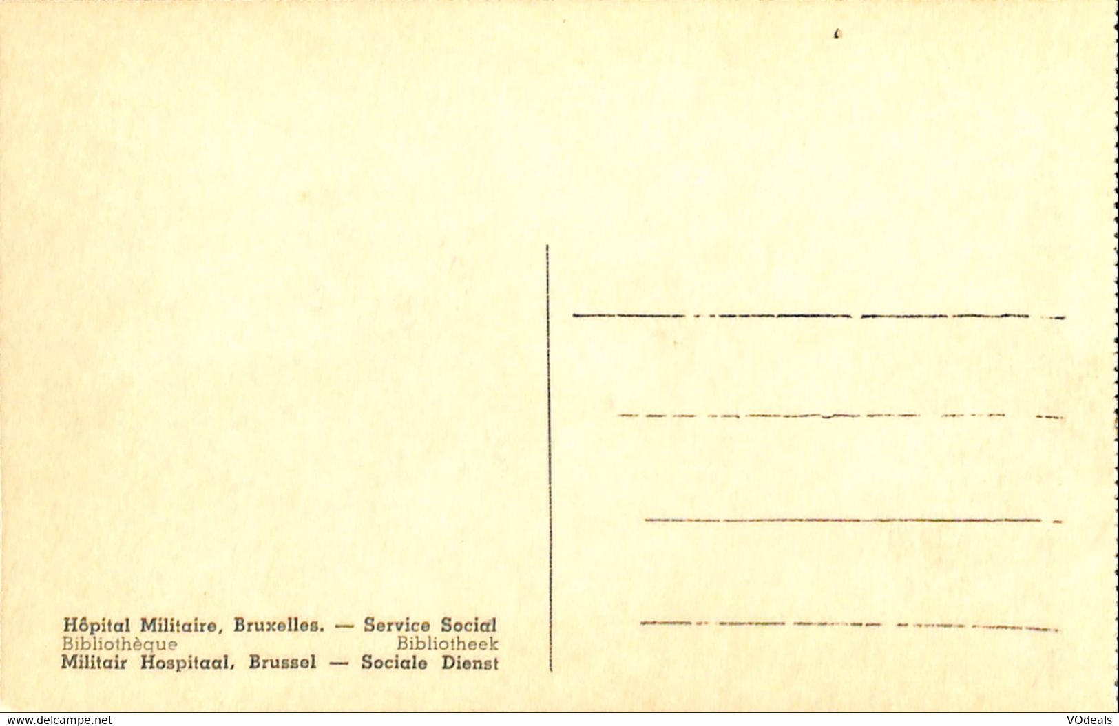 038 693 - CPA - Belgique - Bruxelles - Hôpital Militaire - Service Social - Salud, Hospitales