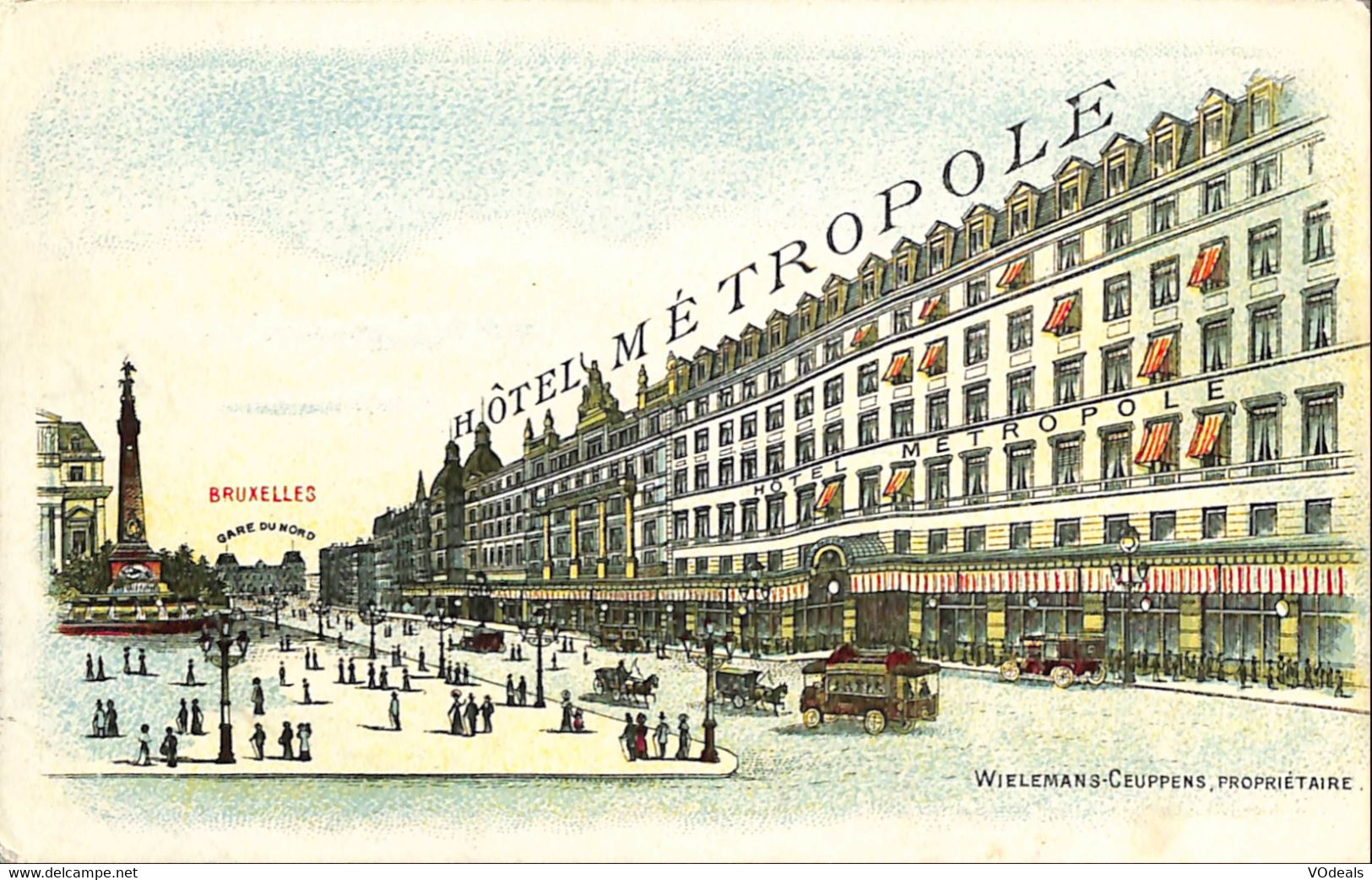 038 695 - CPA - Belgique - Bruxelles - Hôtel Métropole - Cafés, Hotels, Restaurants