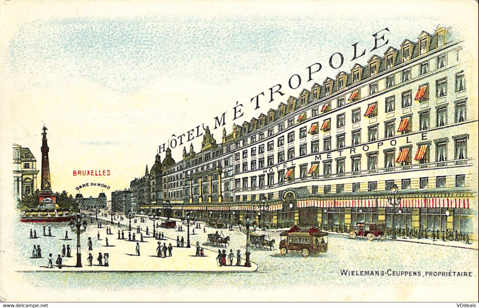 038 695 - CPA - Belgique - Bruxelles - Hôtel Métropole - Cafés, Hoteles, Restaurantes