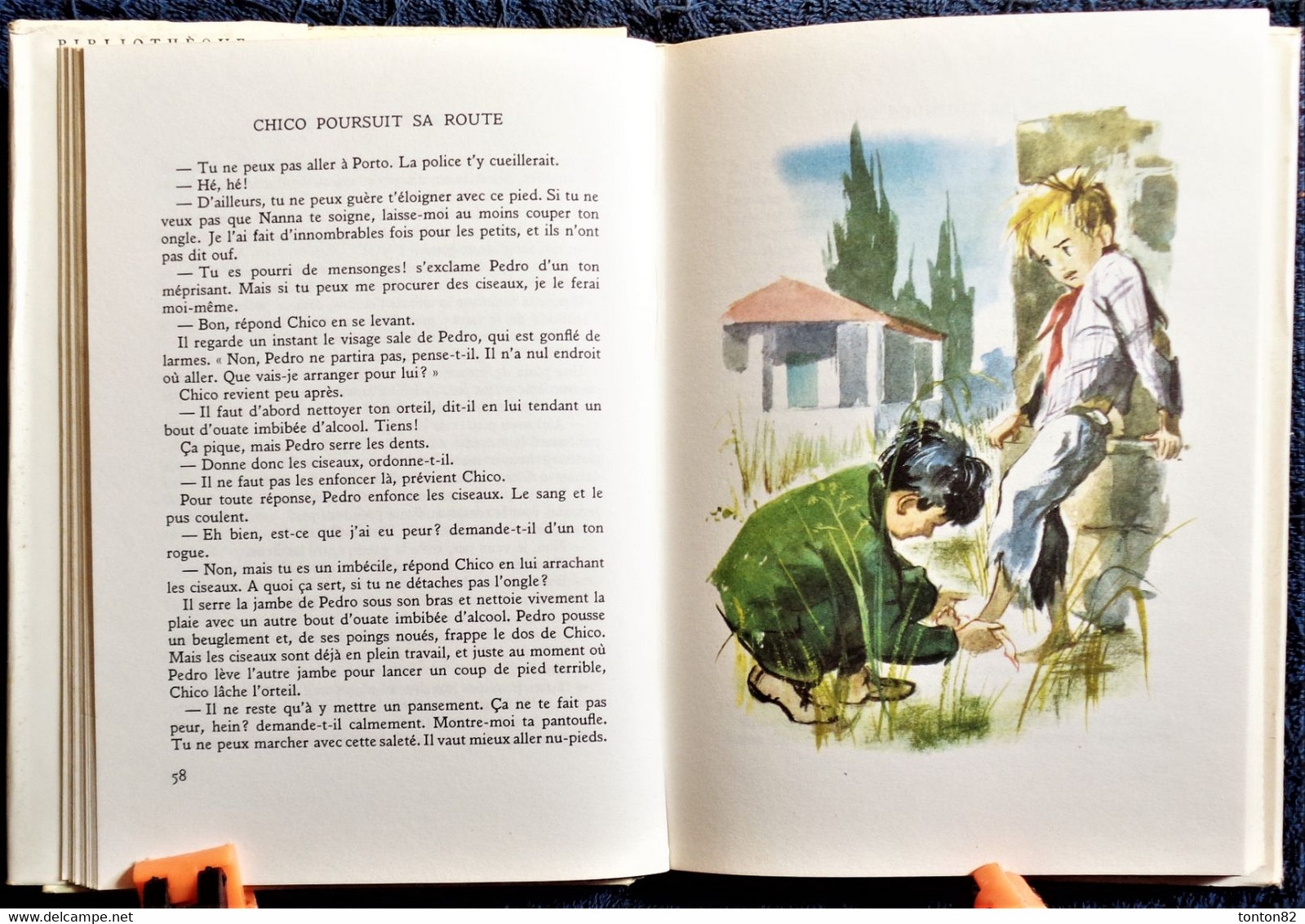 Estrid Ott - Chico poursuit sa route - Bibliothèque Rouge et Or Souveraine n° 617 - ( 1961 ) .