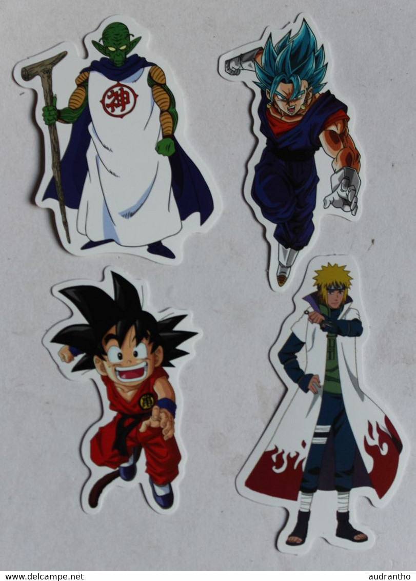 4 Autocollants Stickers DBZ Dragon Ball Z Neufs - Autocollants