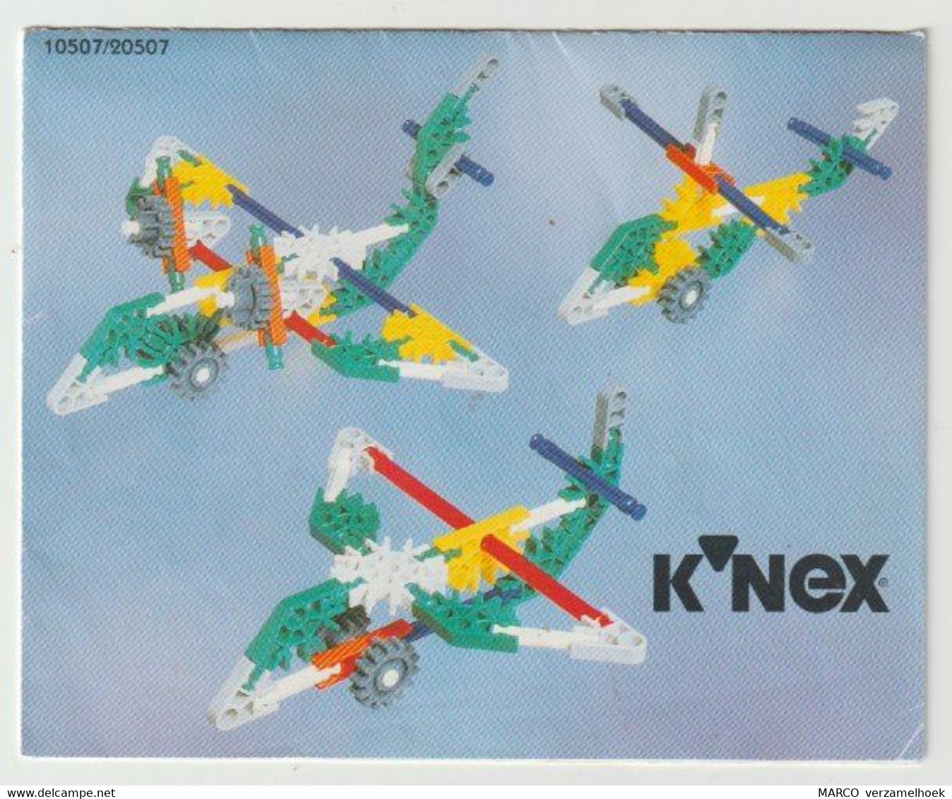 K'NEX Brochure-leaflet Creative Construction10507/20507 Airplane-helicopter - K'nex