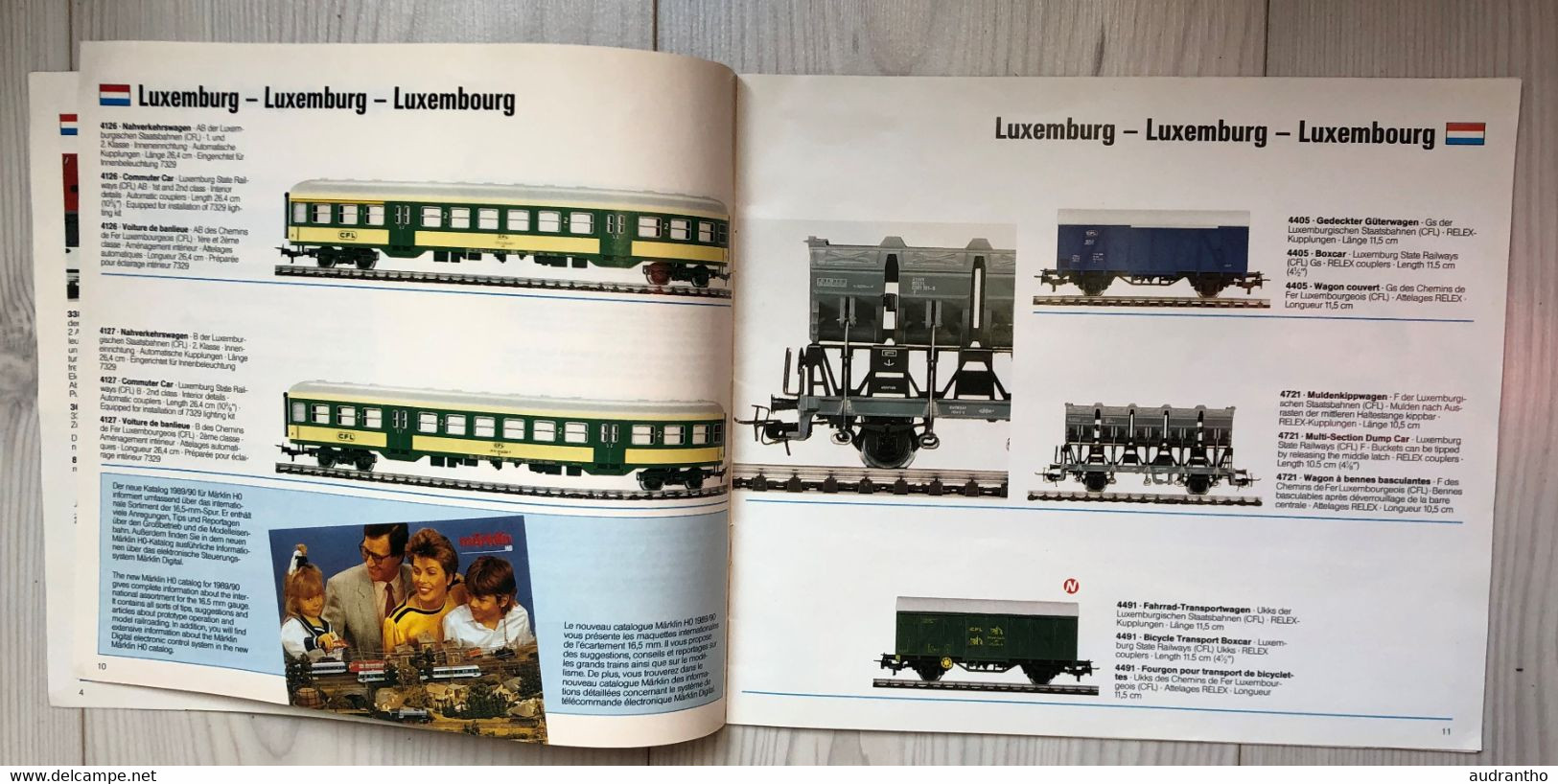 Catalogue MARKLIN 1989-1990 Modélisme Maquette Train électrique HO - Frankreich