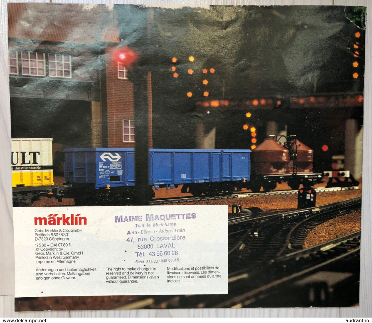 Catalogue MARKLIN 1989-1990 Modélisme Maquette Train électrique HO - Francia