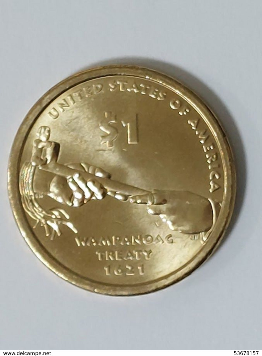 USA - 1 Dollar, 2011P, Wampanoag Treaty, KM# 503 - Unclassified