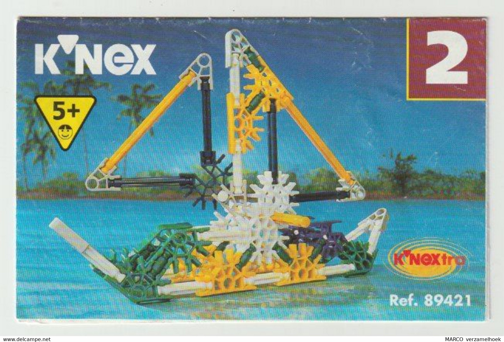 K'NEX Brochure-leaflet Creative Construction 89421 Model 2 K'NEXtra - K'nex