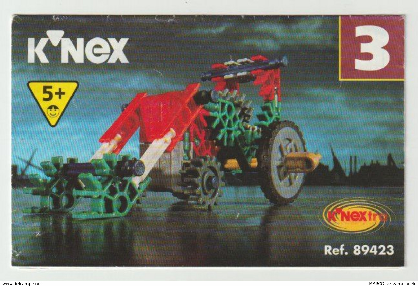 K'NEX Brochure-leaflet Creative Construction 89423 Model 3 K'NEXtra - K'nex