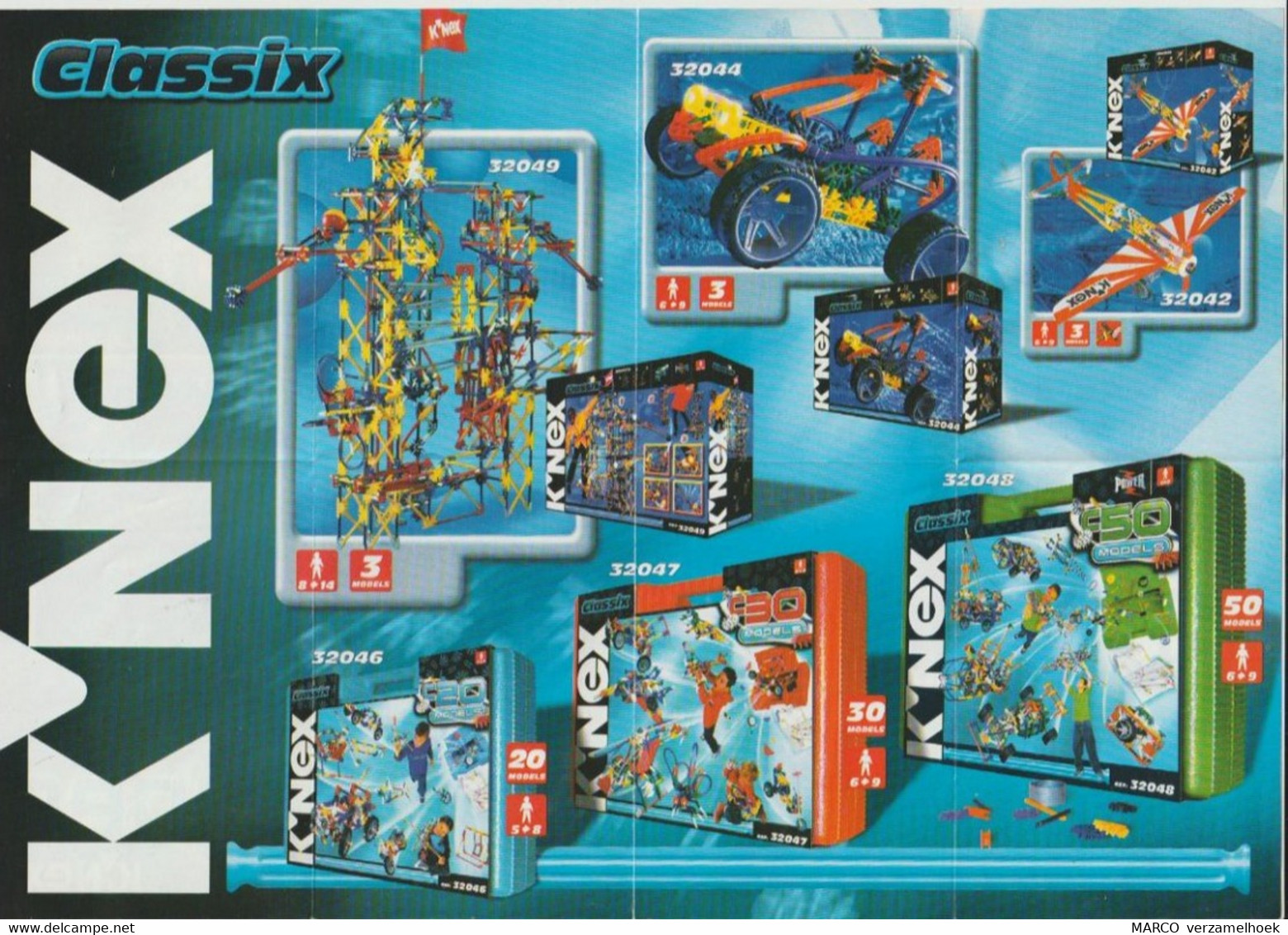 K'NEX Brochure-leaflet Creative Construction Classix-maxima-cyber - K'nex