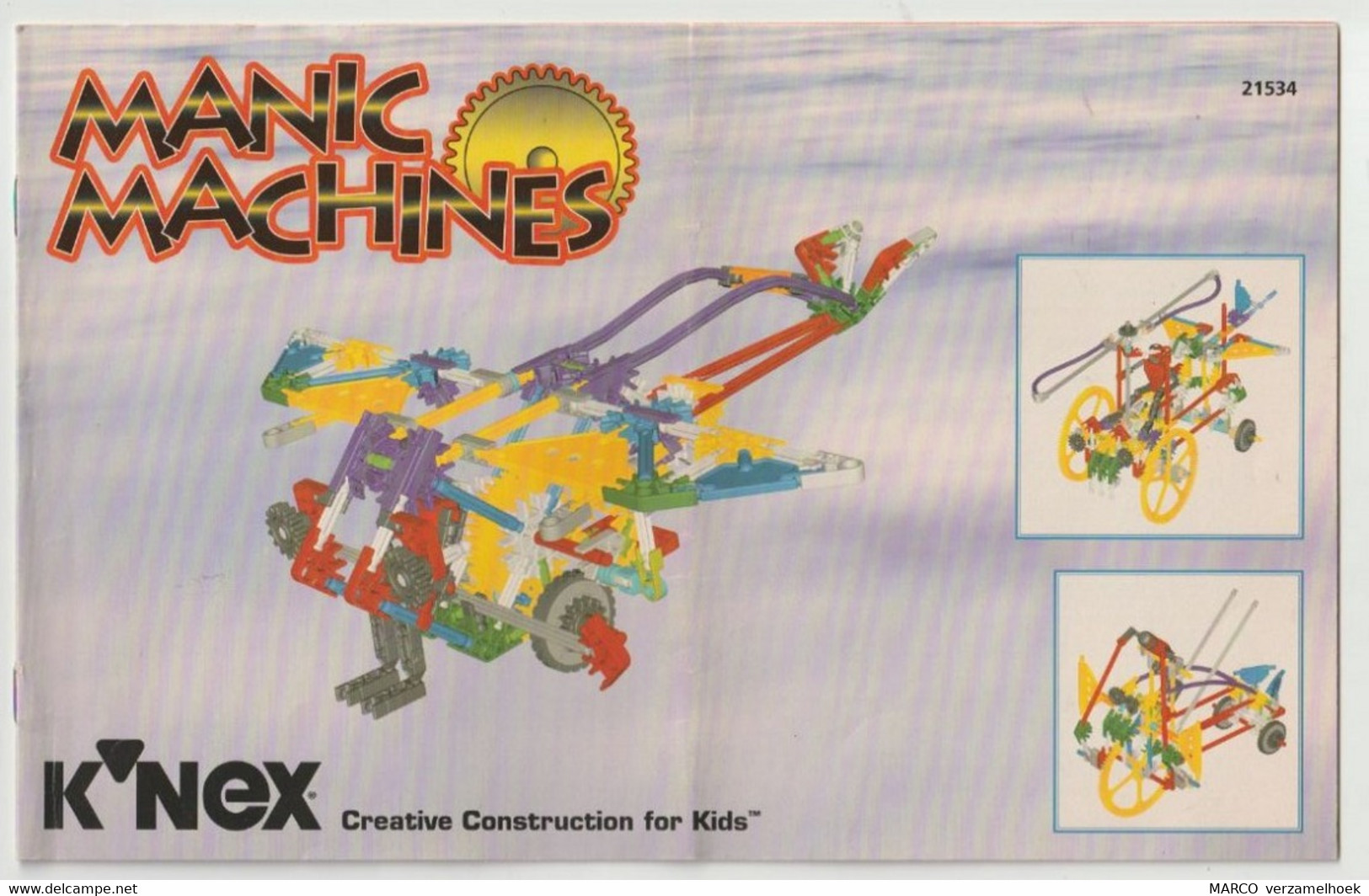 K'NEX Brochure-leaflet Creative Construction 21534 Manic Machines - K'nex