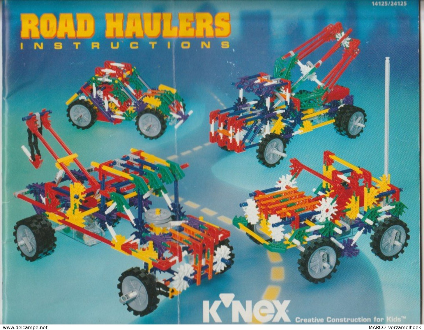 K'NEX Brochure-leaflet Creative Construction 14125/24125 Road Haulers Instructions - K'nex