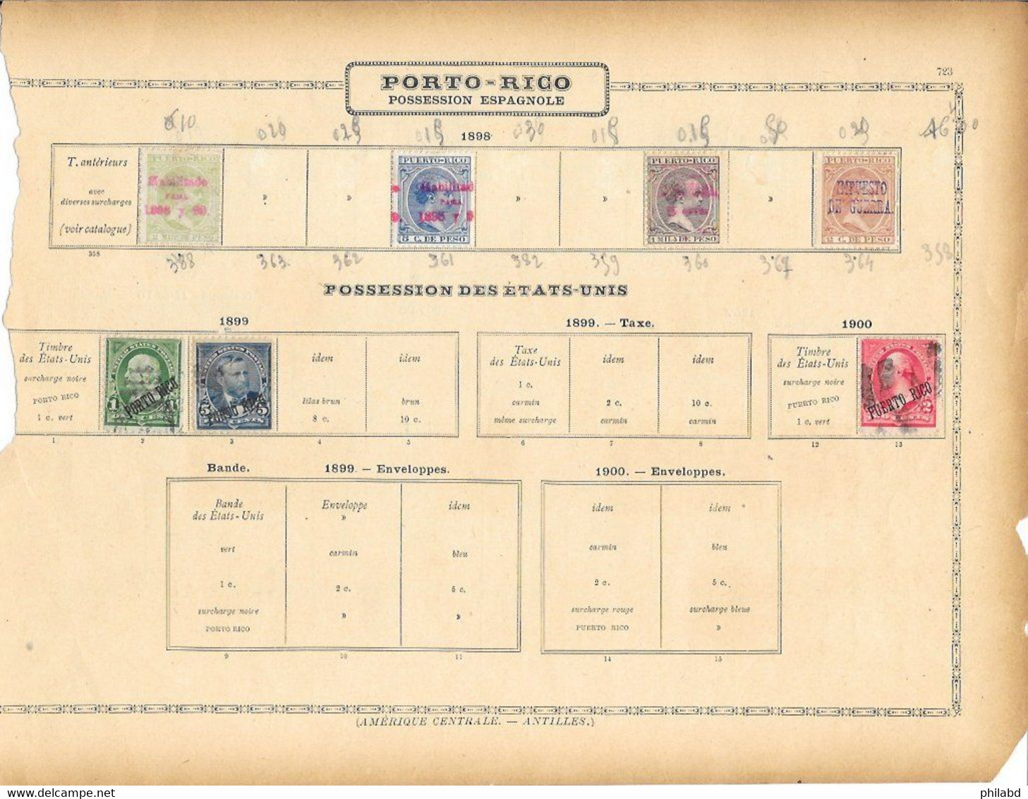 Puerto Rico Classiques Lot De 53 TP 1873-1900 - Puerto Rico