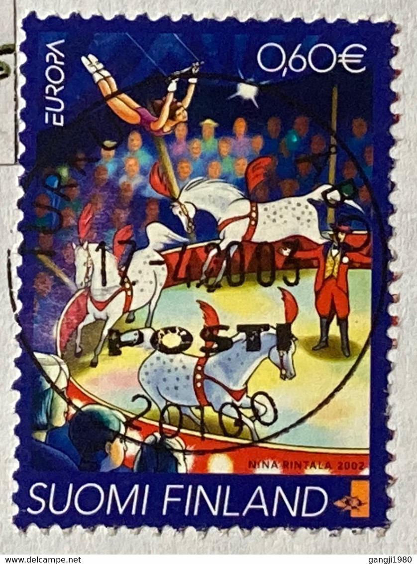 FINLAND,2003, COVER USED TO LITHUANIA , FLOWER, EUROPA, CIRCUS, HORSE, ARTIST, PUBLIC, TURKU CITY & MARIJAMPOLE CITY CAN - Briefe U. Dokumente