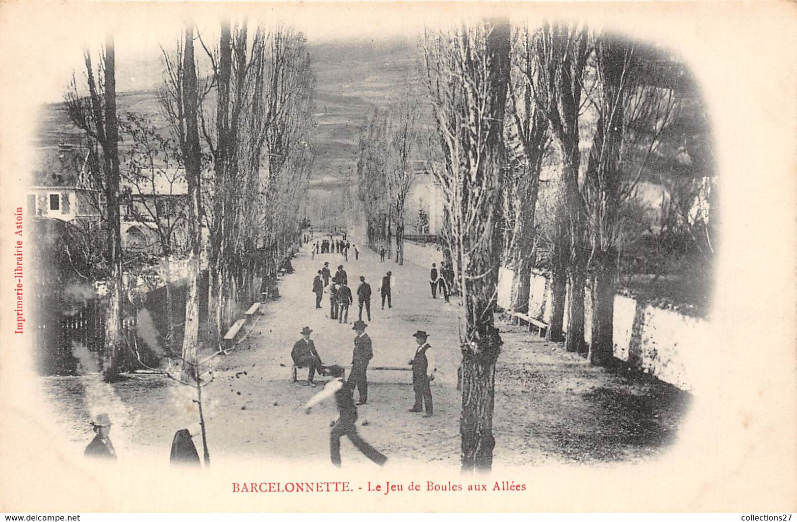 04-BARCELONNETTE- LE JEU DE BOULES AUX ALLEES - Barcelonnetta