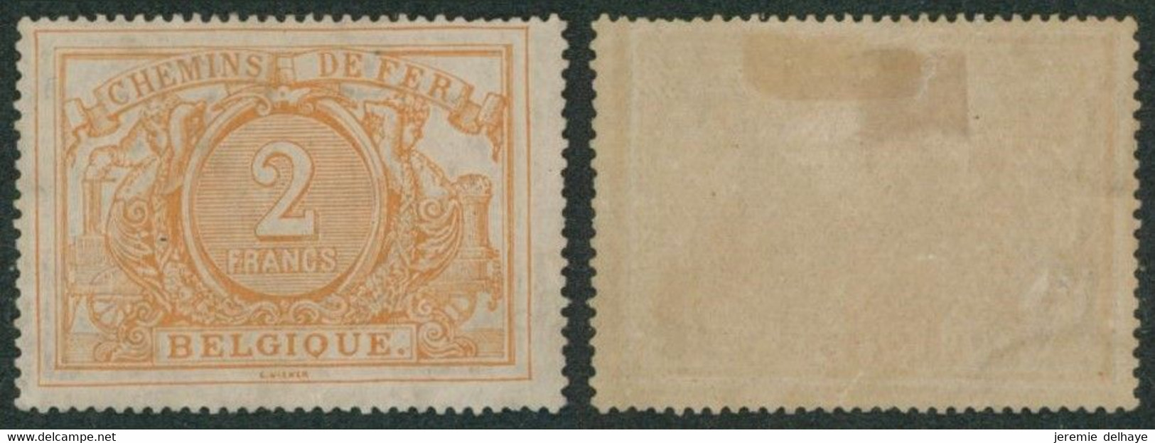 Chemin De Fer - TR14* 2F Ocre Avec Charnière (MH) / Filigrane - Mint