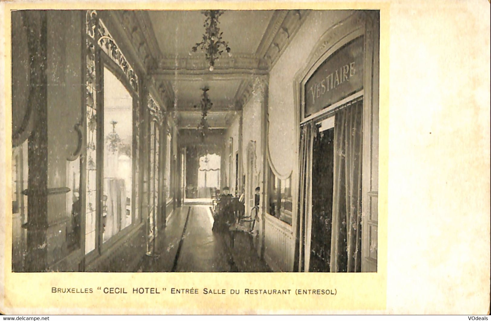 038 719 - CPA - Belgique - Bruxelles - Cecil Hôtel - Cafés, Hôtels, Restaurants