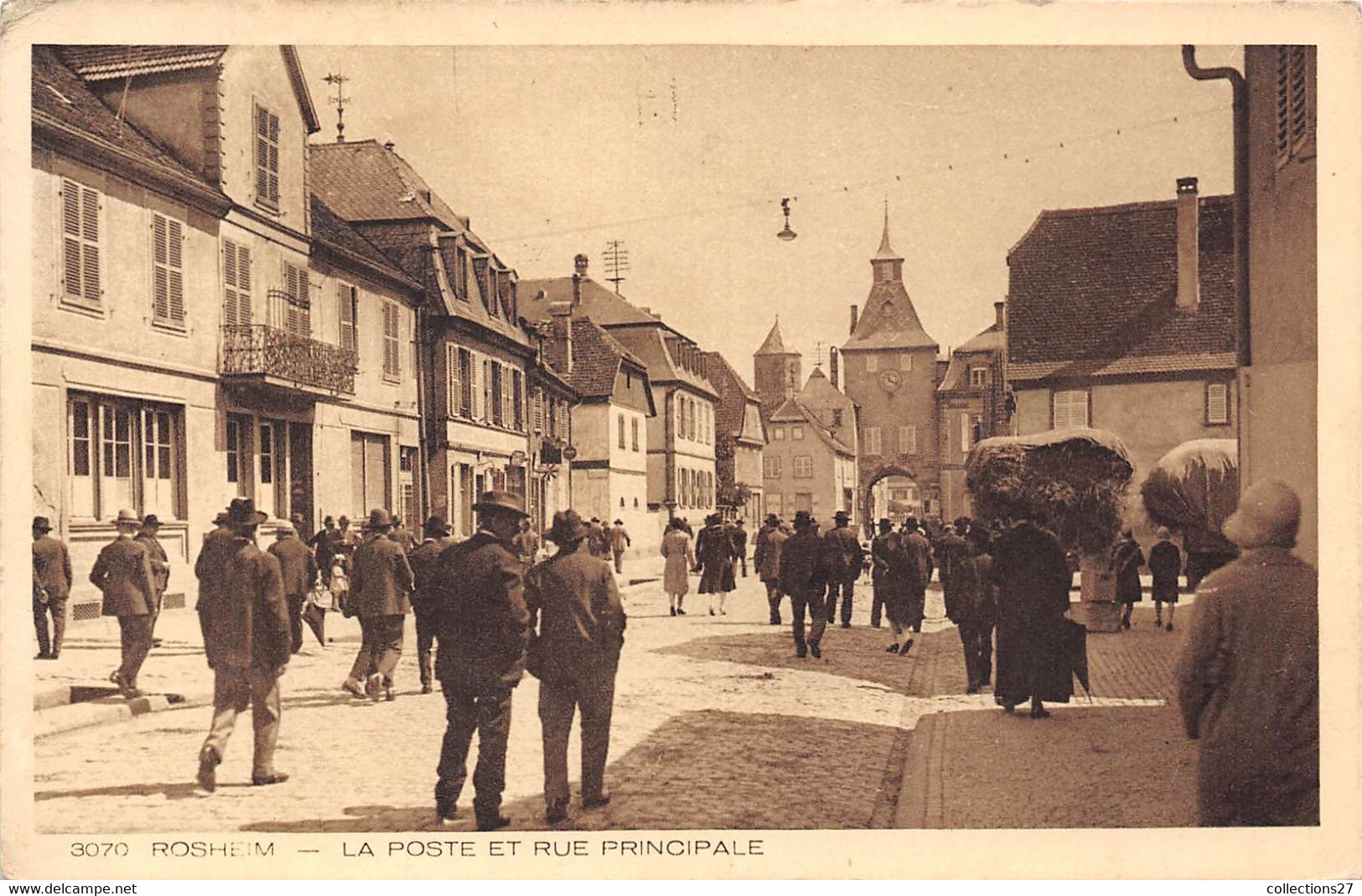 67-ROSHEIM- LA POSTE ET RUE PRINCIPALE - Sonstige & Ohne Zuordnung