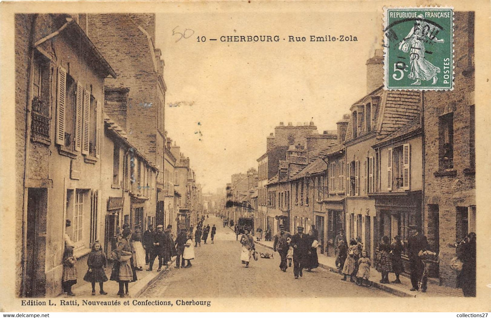 50-CHERBOURG-RUE EMILE ZOLA - Cherbourg