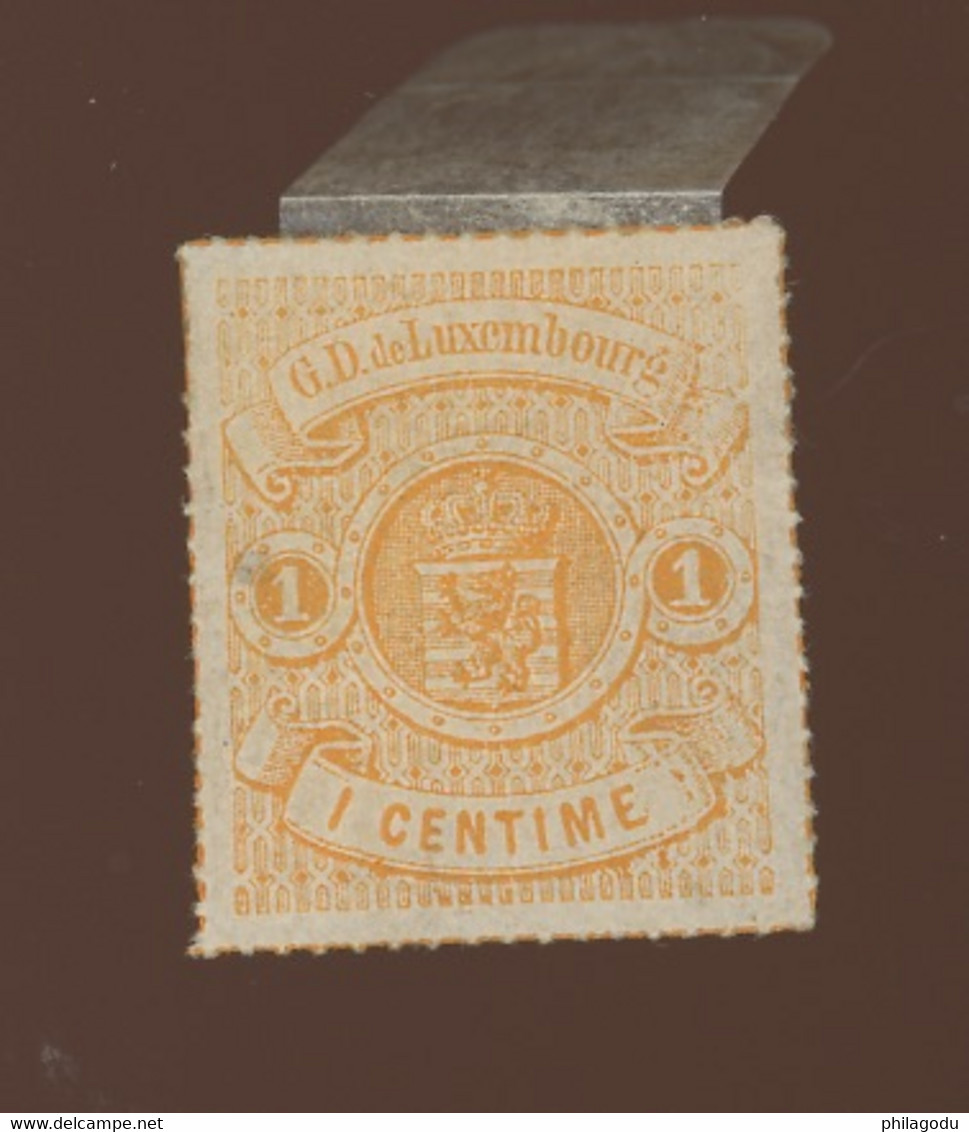 1c Orange. Yvert 16b  Cote 55,--€ - 1882 Allégorie