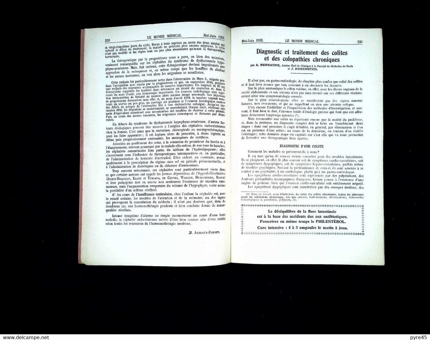 Revue " Le monde médical " n° 991, 1955